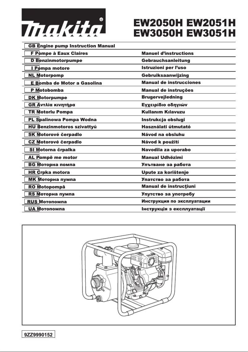 Page 1 de la notice Manuel utilisateur Makita EW3051H
