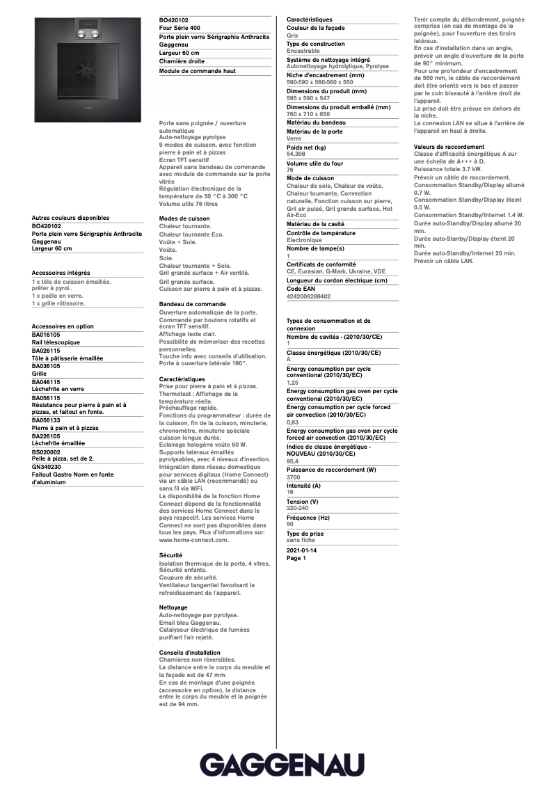 Imagen de la primera página del manual del dispositivo BO420102