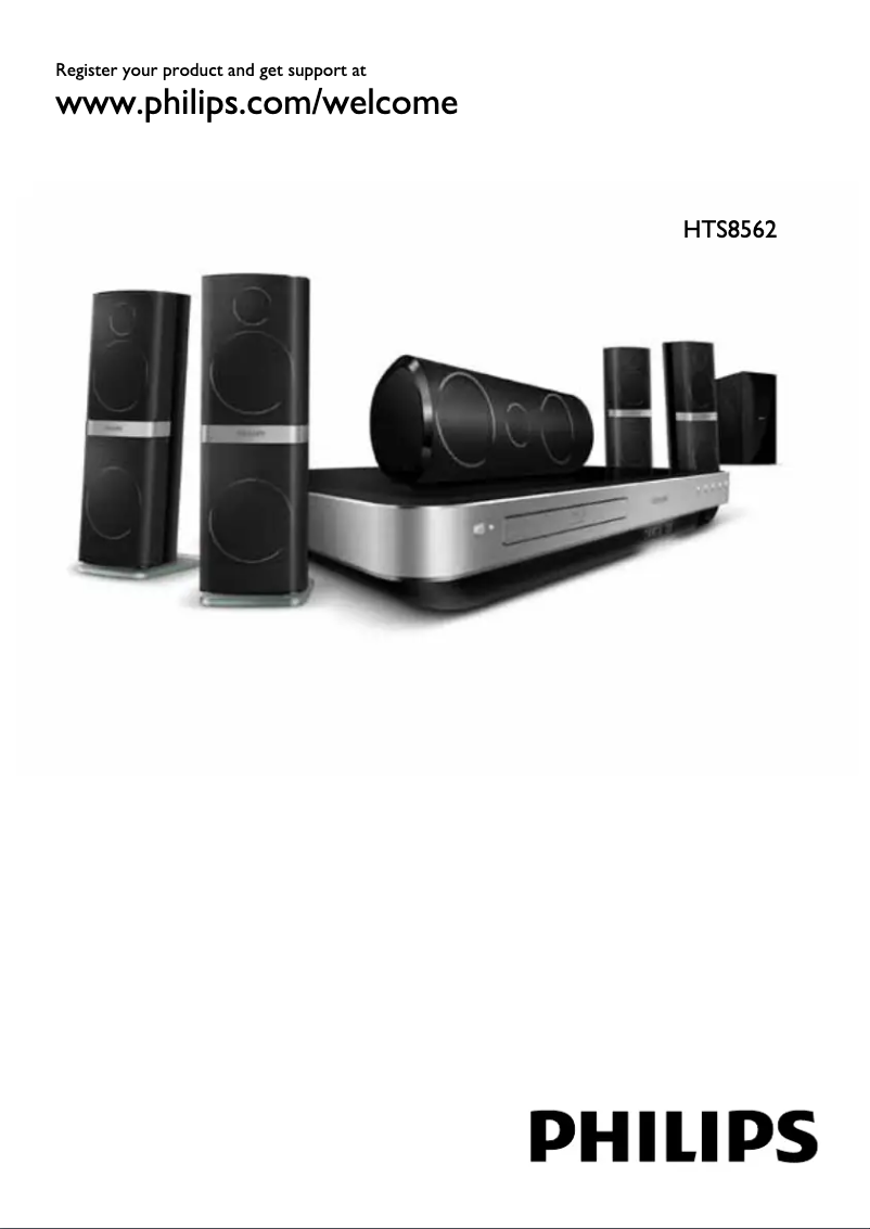 Page 1 de la notice Manuel utilisateur Philips HTS8562