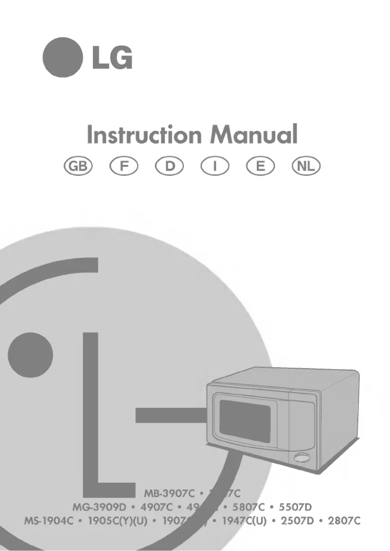 Page n°1 - Manuel utilisateur LG MB-3907C