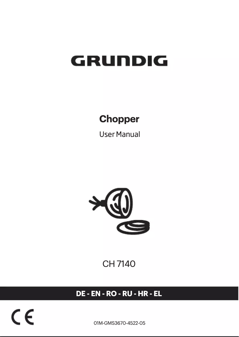 Page 1 de la notice Manuel utilisateur Grundig CH 7140