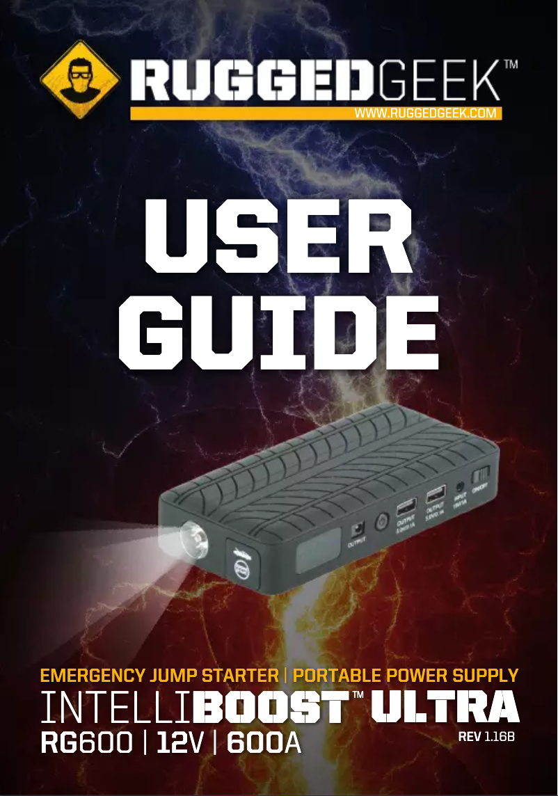 Page 1 of the manual User Manual Rugged Geek RG600