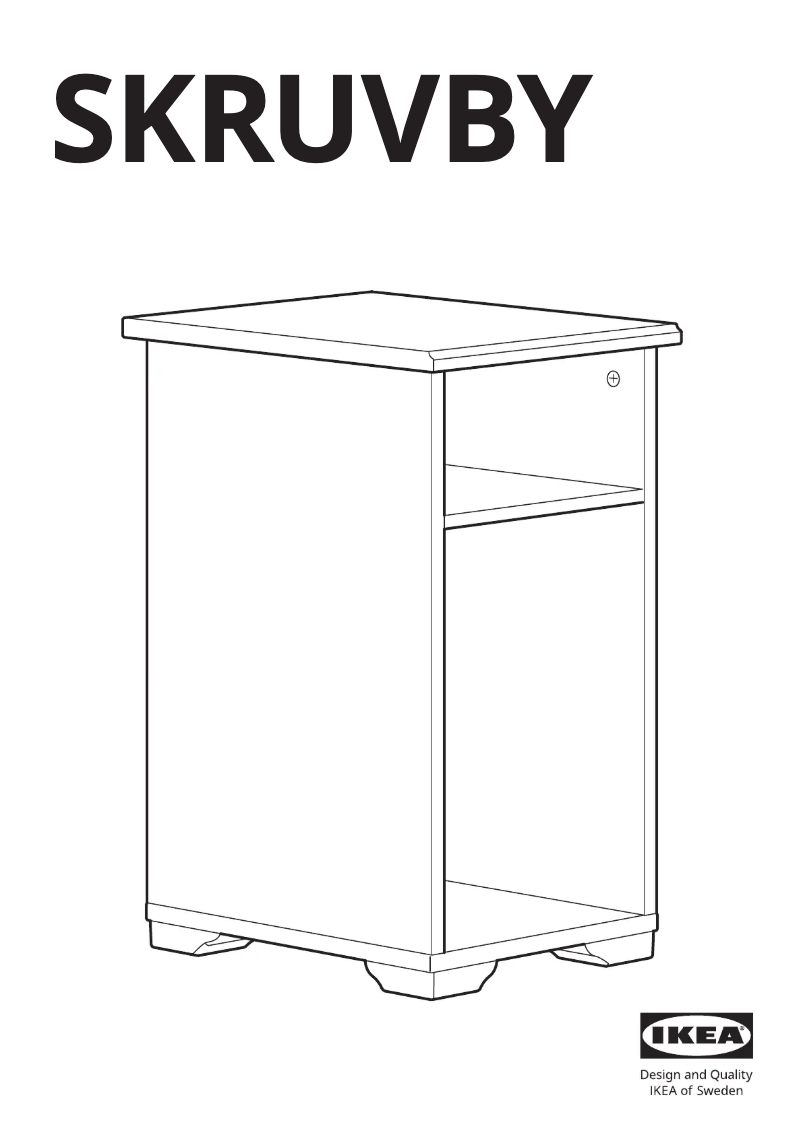 Page 1 de la notice Manuel utilisateur Ikea SKRUVBY 405.551.87