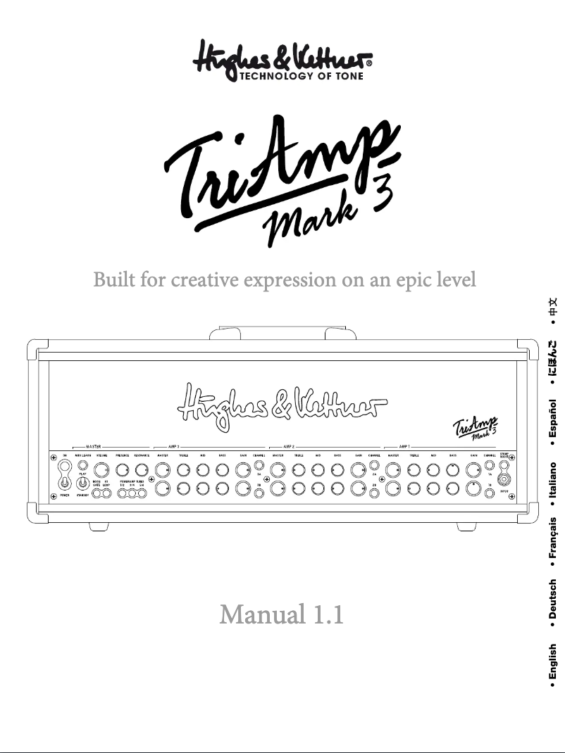 Page n°1 - Manuel utilisateur Hughes & Kettner TriAmp MKIII