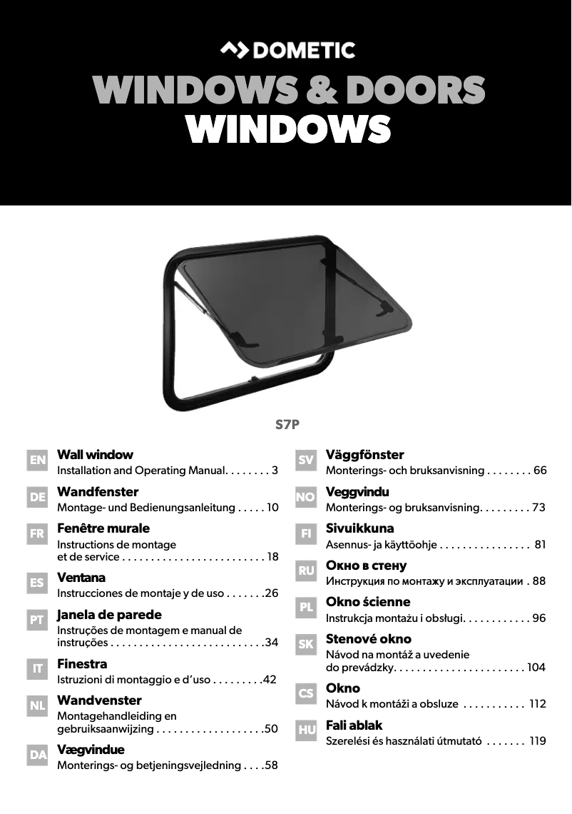 Page 1 de la notice Guide d'installation Dometic S4