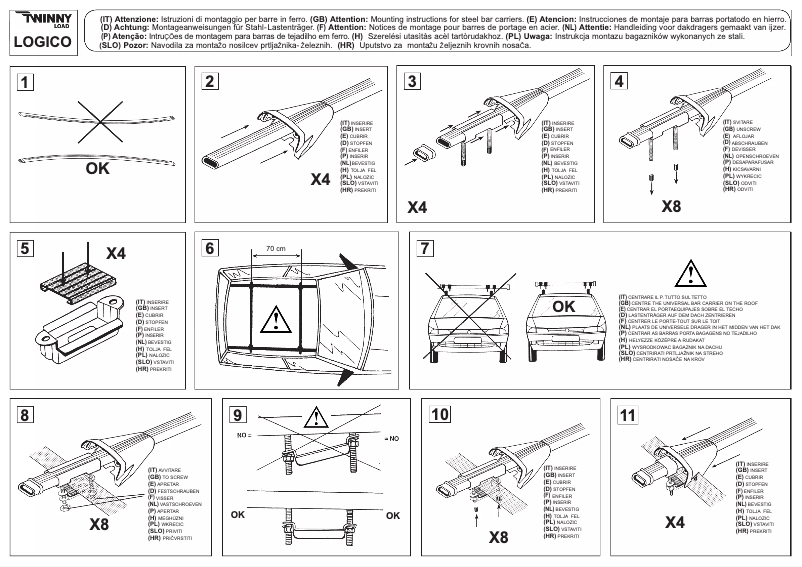 Page 1 de la notice Manuel utilisateur Twinny Load Logico