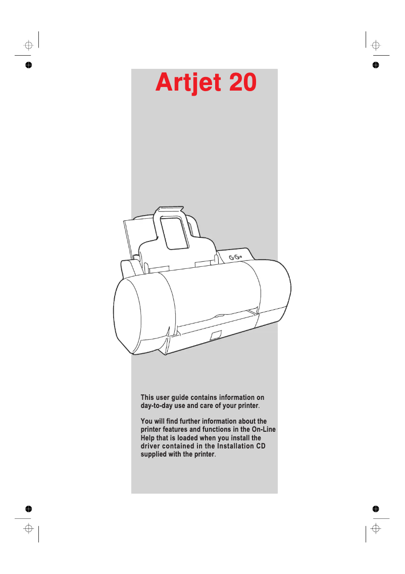 Page 1 de la notice Manuel utilisateur Olivetti Artjet 20
