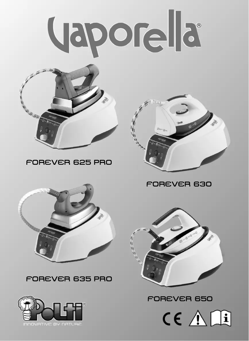 Page n°1 - Manuel utilisateur Polti Vaporella Forever 625 PRO