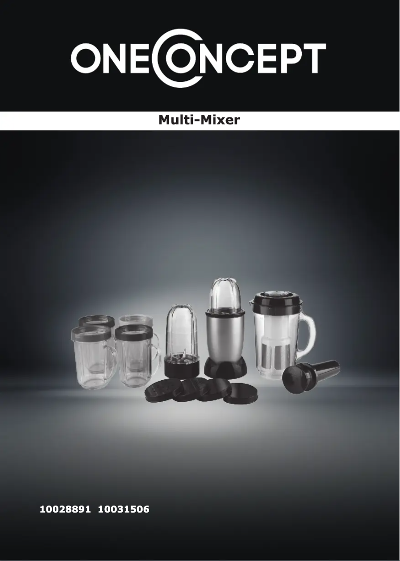 Page n°1 - Manuel utilisateur OneConcept Smoothy 2G