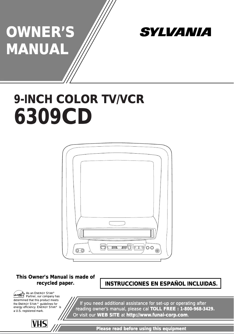 Page 1 de la notice Manuel utilisateur Sylvania 6309CD