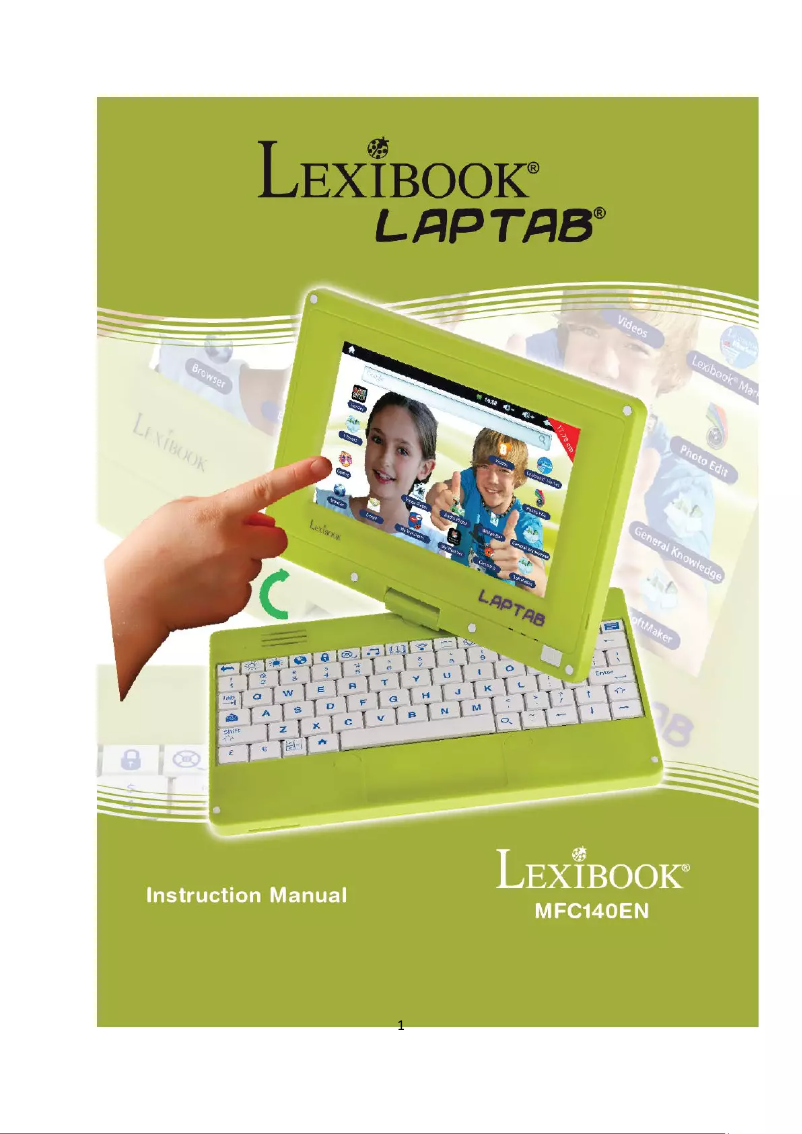 Page 1 de la notice Manuel utilisateur Lexibook LapTab MFC140EN