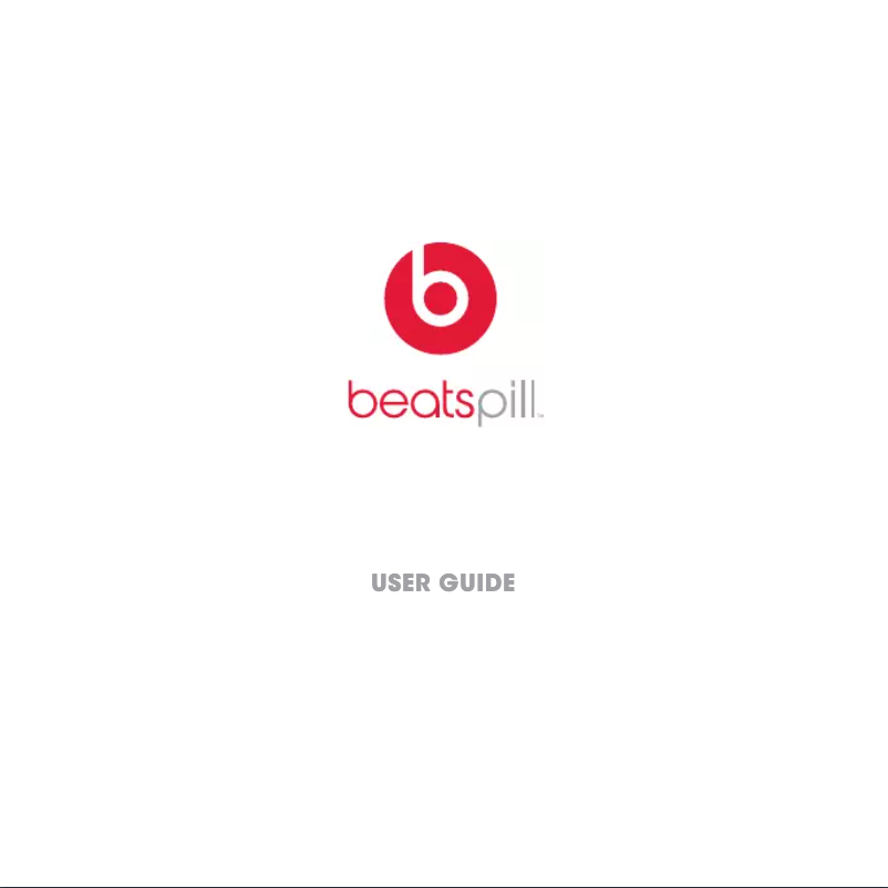 Page n°1 - Manuel utilisateur Beats Pill 2.0
