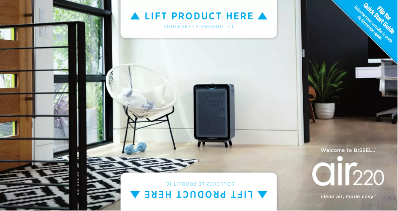 Page 1 de la notice Manuel utilisateur Bissell air220