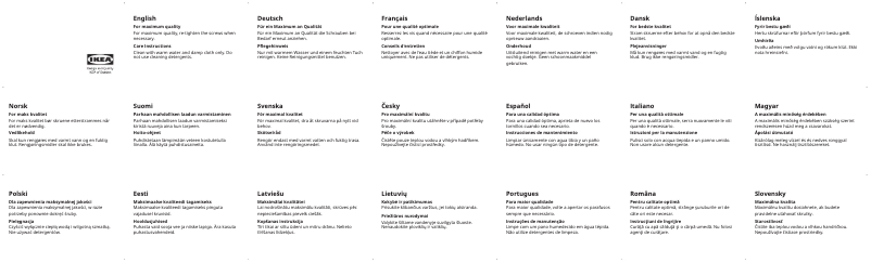 Page 1 de la notice Manuel utilisateur Ikea TOBIAS 203.496.74