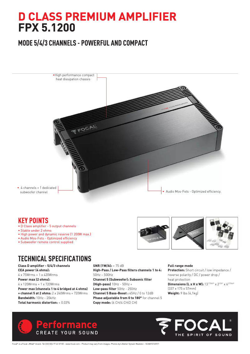 Image de la première page du manuel de l'appareil FPX 5.1200