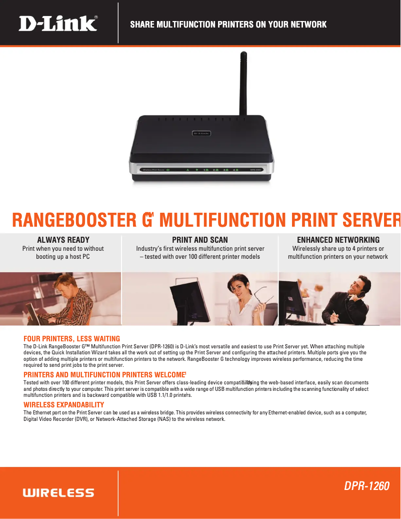 Page n°1 - Fiche technique D-Link DPR-1260