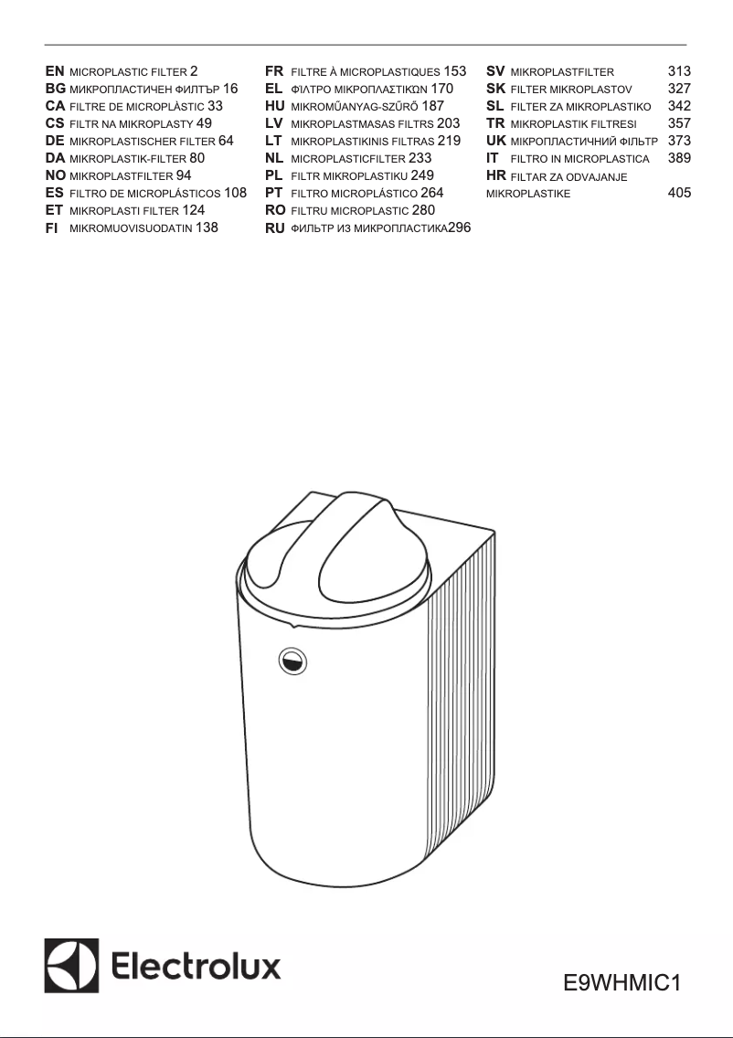 Page 1 de la notice Manuel utilisateur Electrolux EW8FN248B