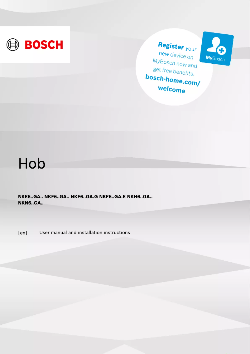 Imagen de la primera página del manual del dispositivo NKE645GA2E