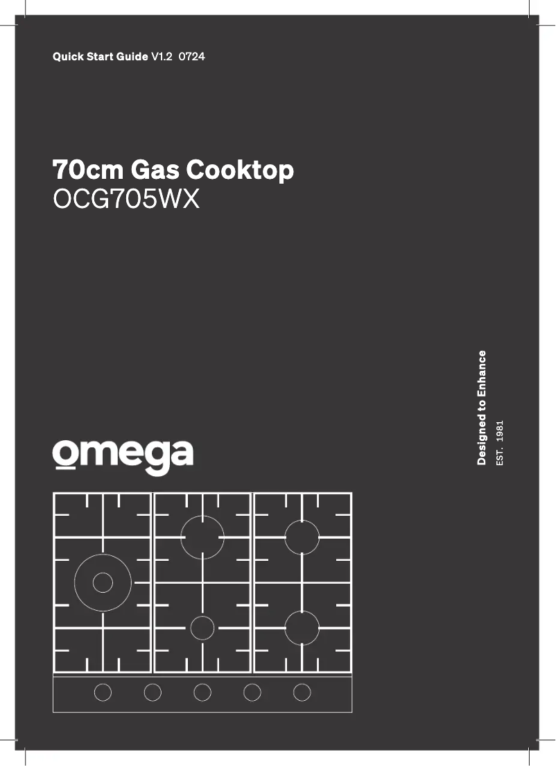 Page n°1 - Guide de démarrage rapide Omega OCG705WX