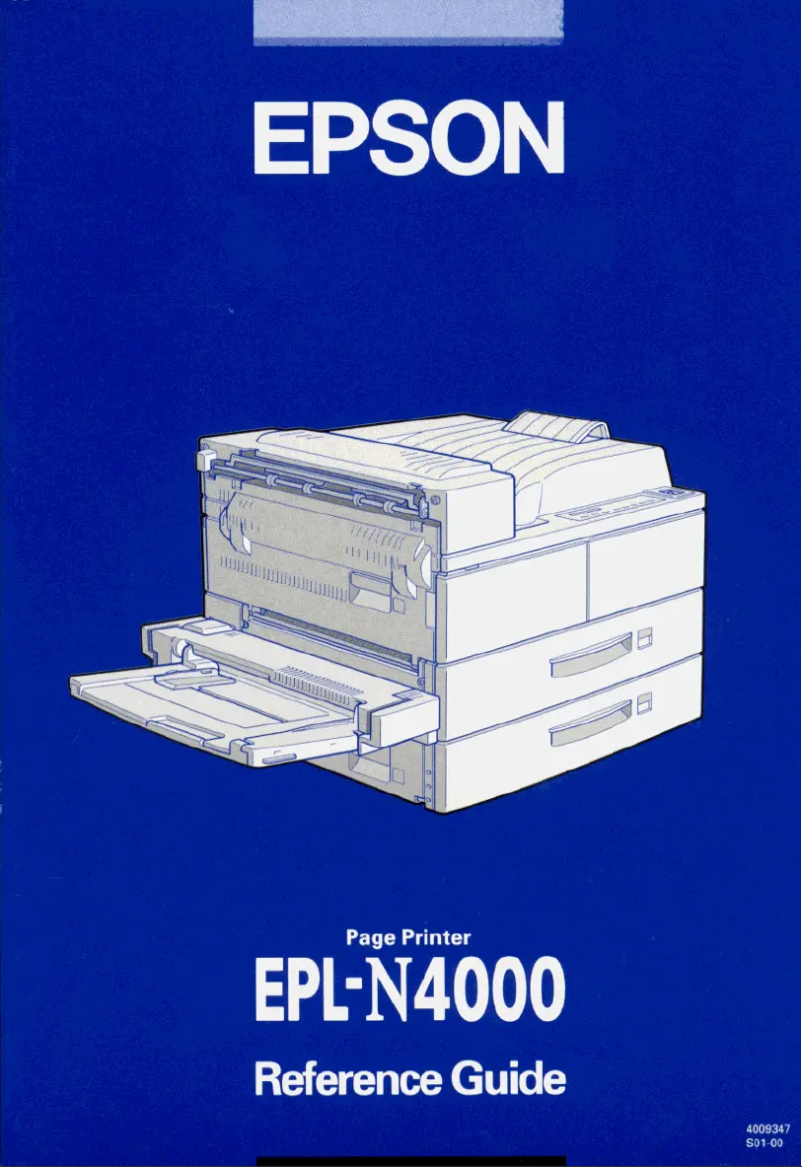 Imagen de la primera página del manual del dispositivo EPL-N4000