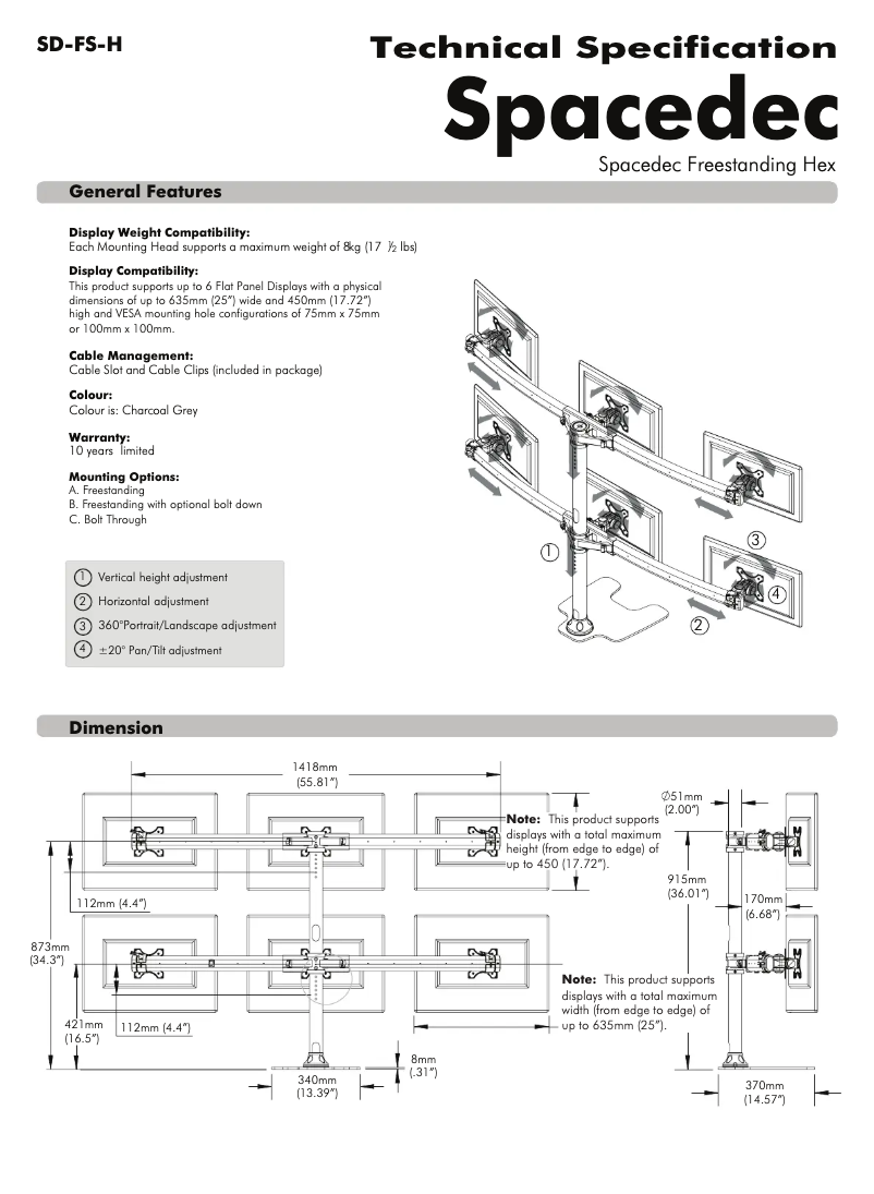 Page 1 de la notice Manuel utilisateur Atdec SD-FS-H