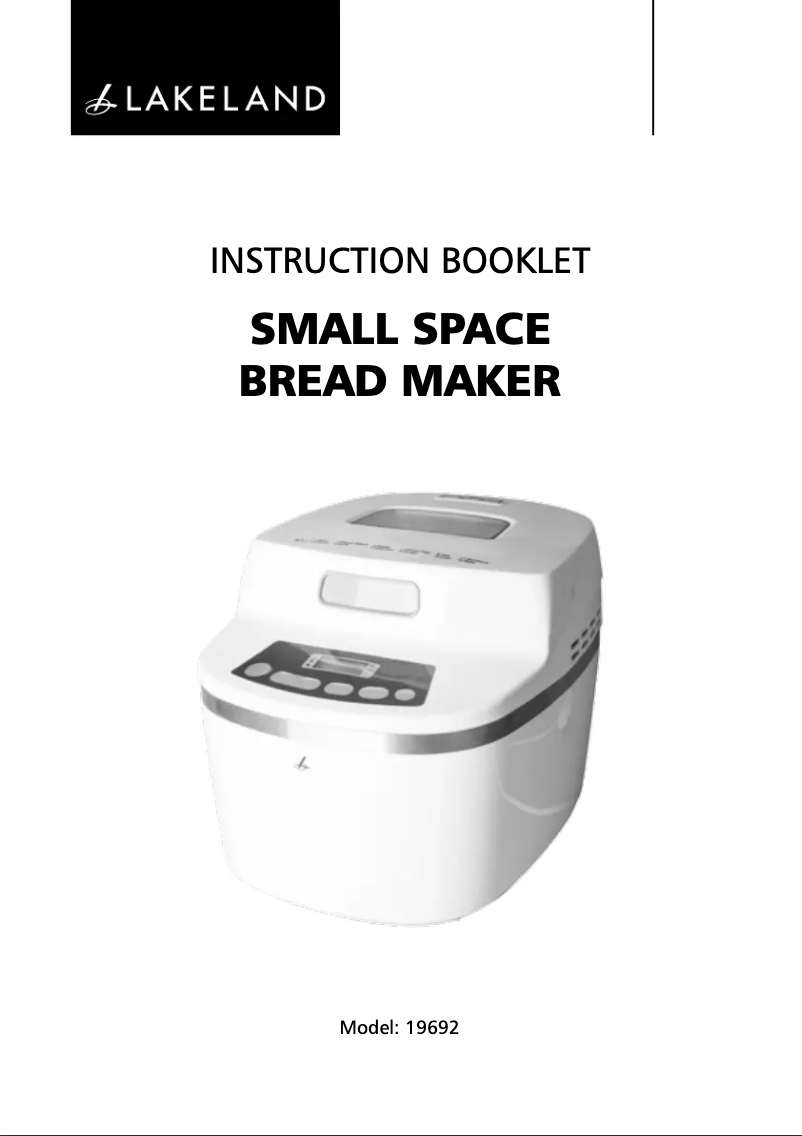 Page 1 de la notice Manuel utilisateur Lakeland 19692