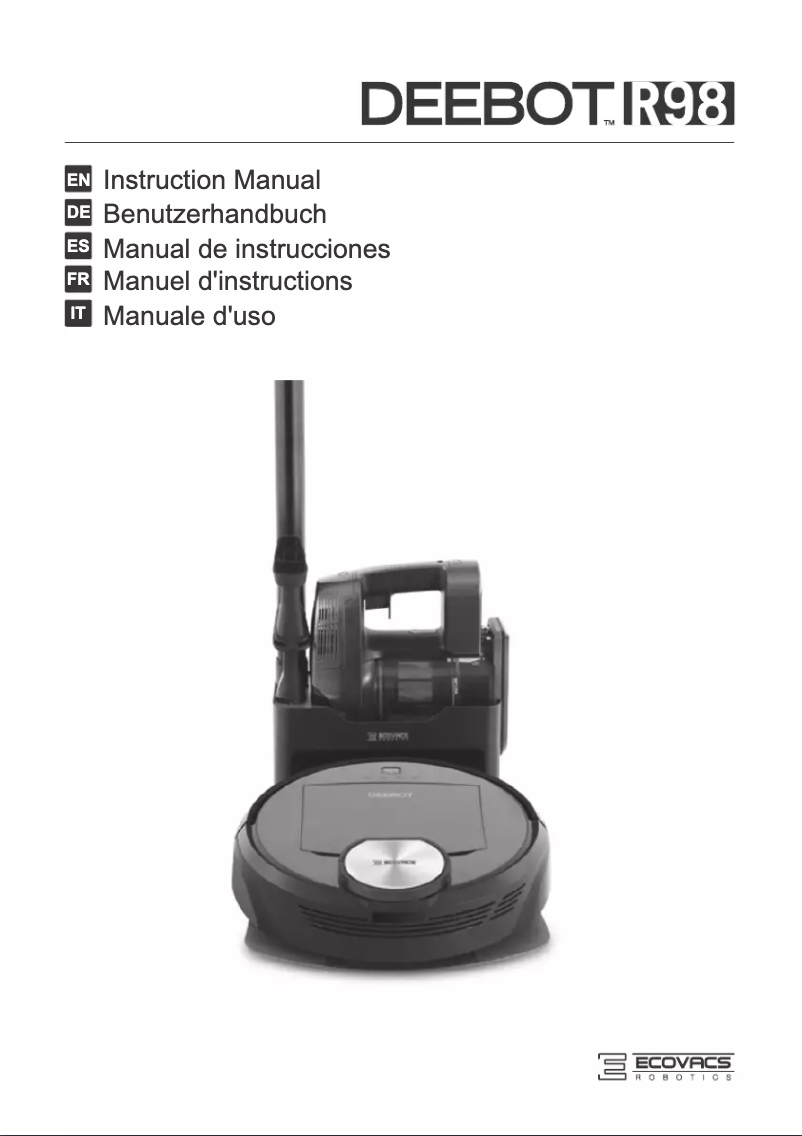 Page n°1 - Manuel utilisateur ECOVACS DEEBOT R98
