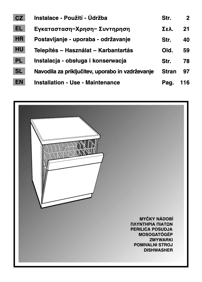 Page n°1 - Manuel utilisateur Candy CDF8 853X-S