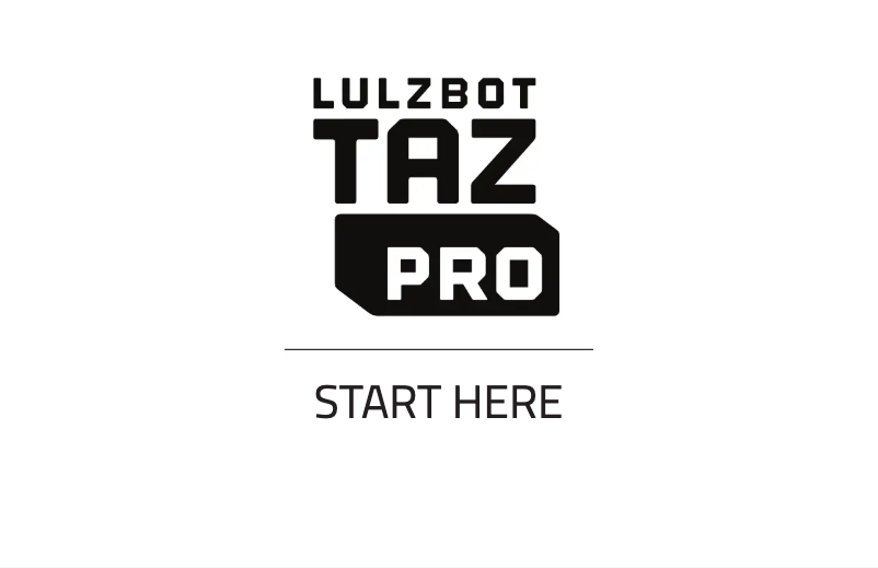 Page 1 of the manual User Manual LulzBot TAZ Pro