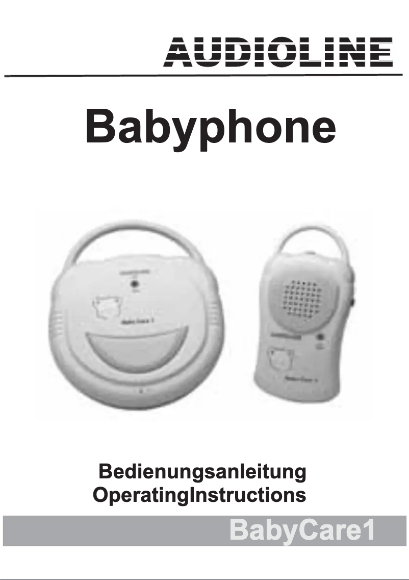 Page 1 de la notice Manuel utilisateur Audioline Baby Care 1