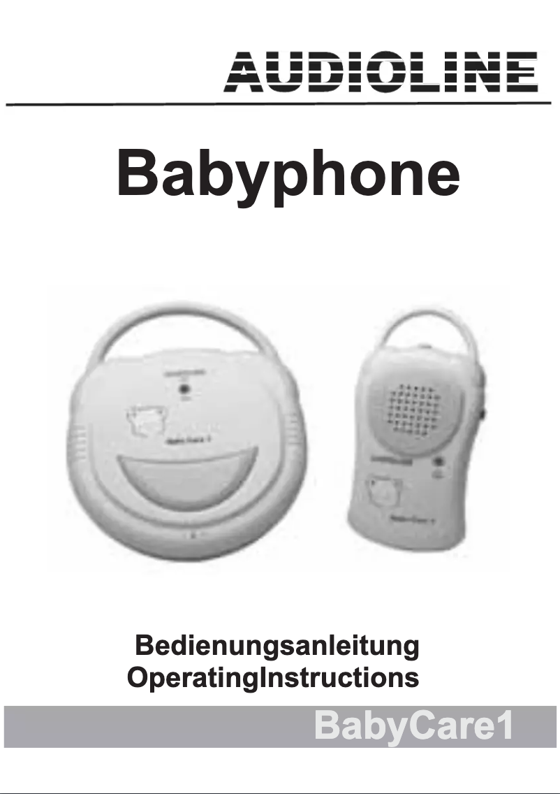 Page n°1 - Manuel utilisateur Audioline Baby Care 1
