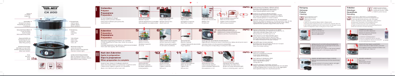 Page 1 de la notice Manuel utilisateur Turmix CX 200