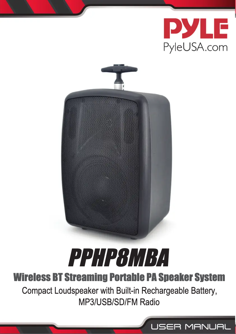 Image de la première page du manuel de l'appareil PPHP8MBA