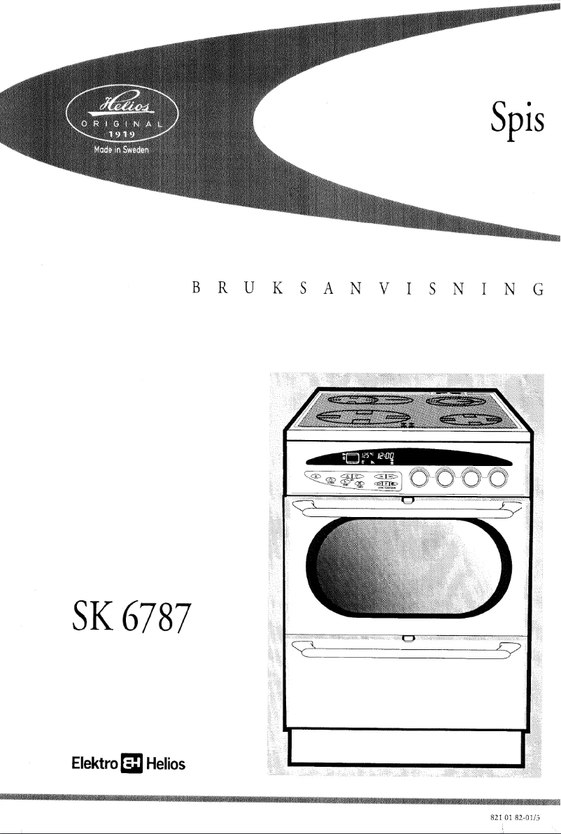 Page n°1 - Manuel utilisateur Elektro Helios SK6787