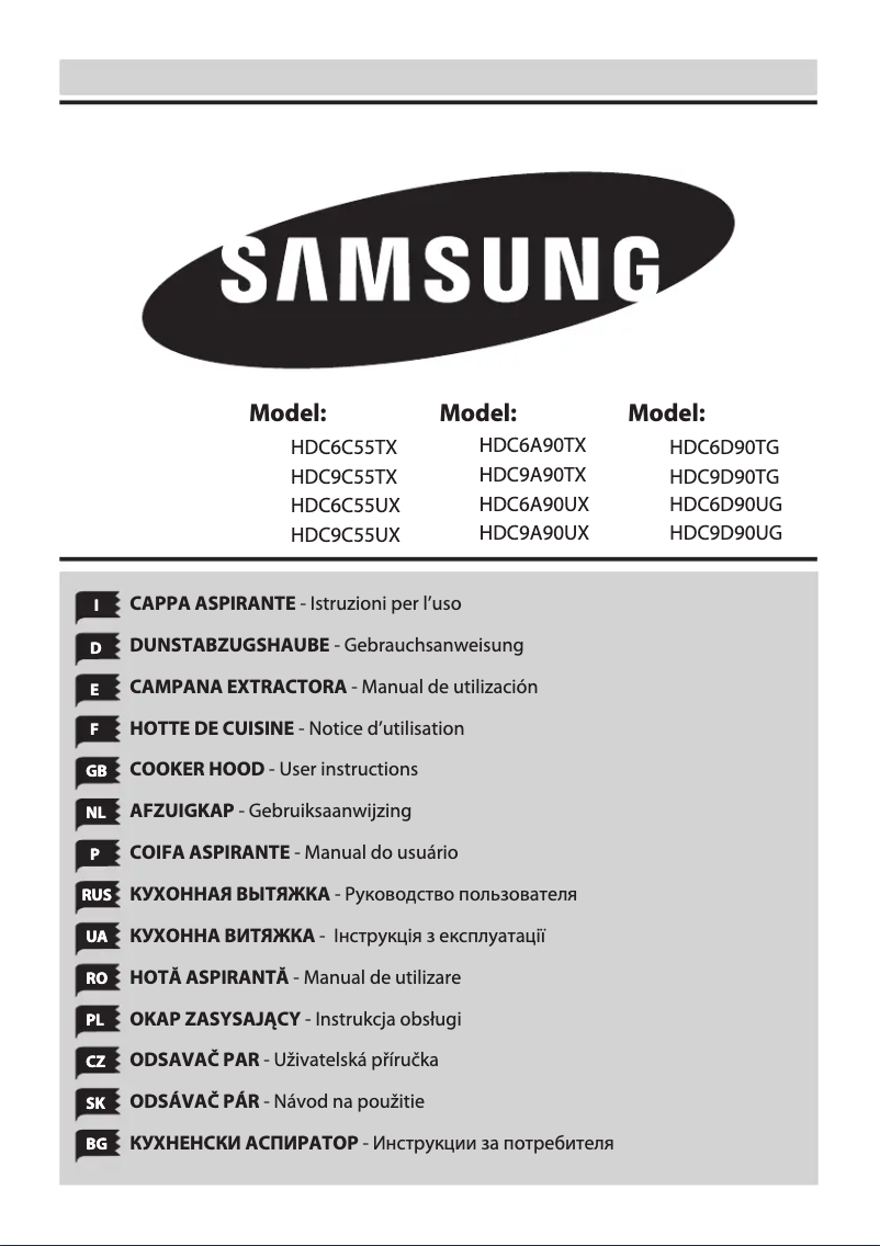 Page n°1 - Manuel utilisateur Samsung HDC6A90UX