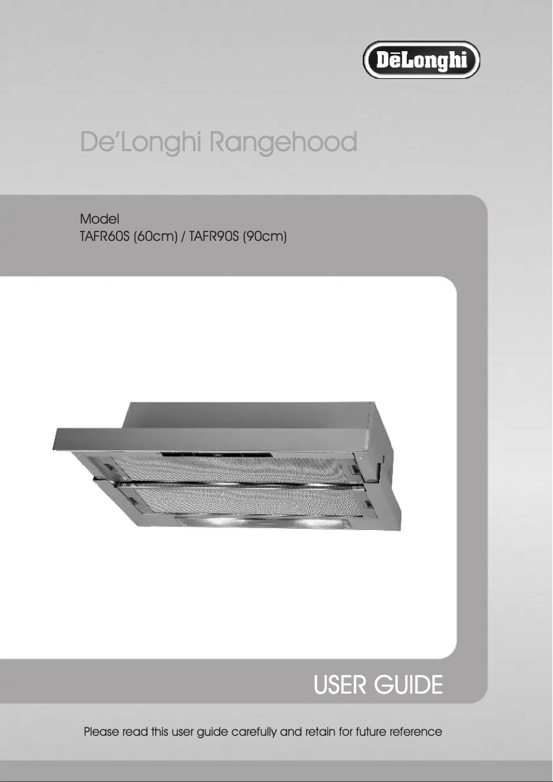 Page 1 de la notice Manuel utilisateur DeLonghi TAFR60S