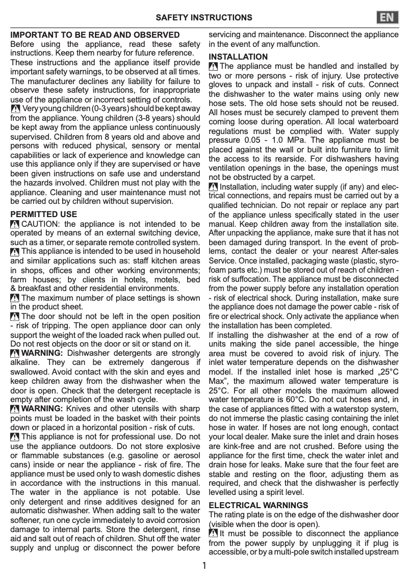 Page n°1 - Manuel utilisateur Ignis G2I HD526 A