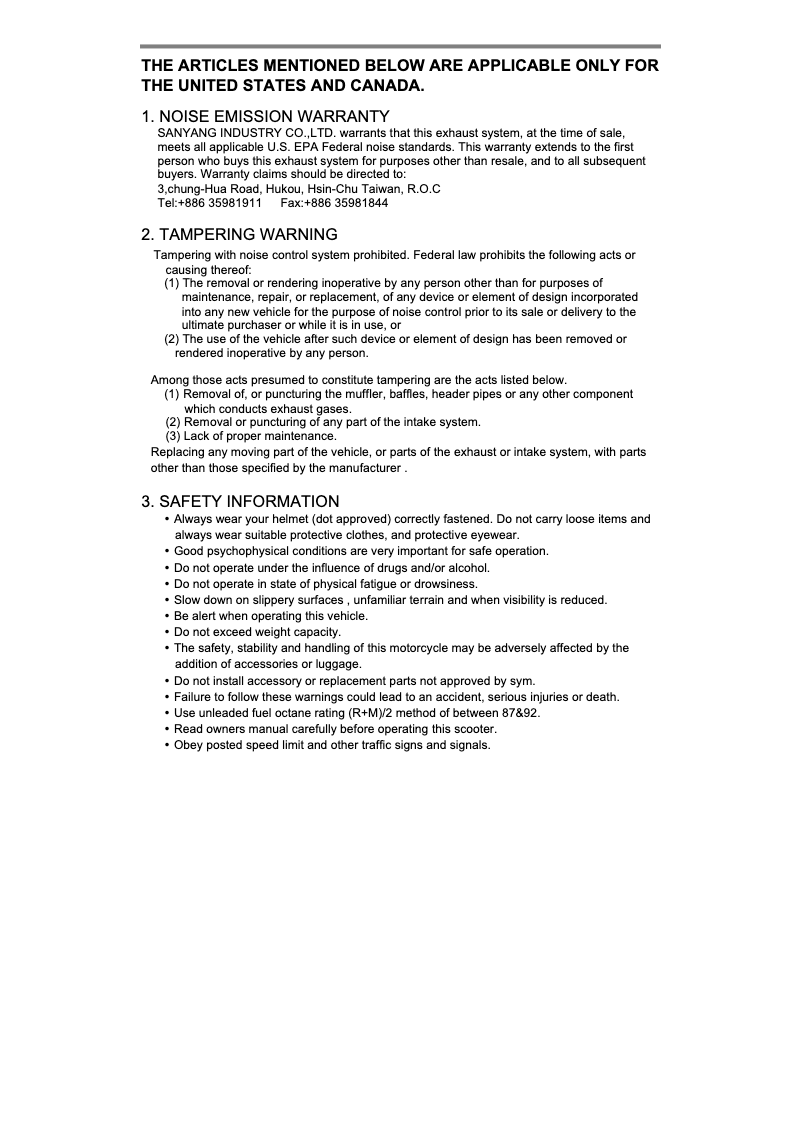 Image de la première page du manuel de l'appareil Quad Lander 300