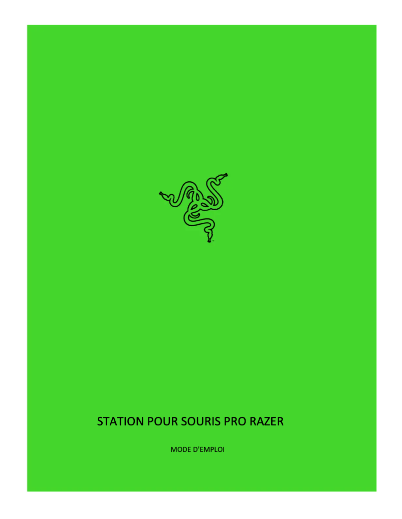 Image de la première page du manuel de l'appareil Mouse Dock Pro