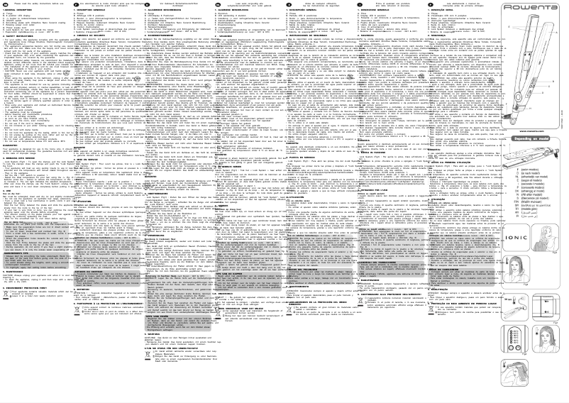 Page 1 de la notice Manuel utilisateur Rowenta CF7322 Handy Wet and Dry Eilte