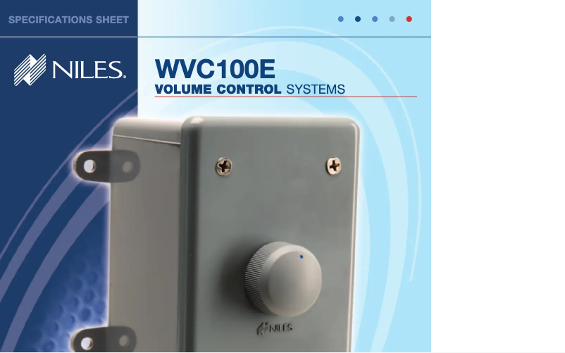 Image de la première page du manuel de l'appareil WVC100E