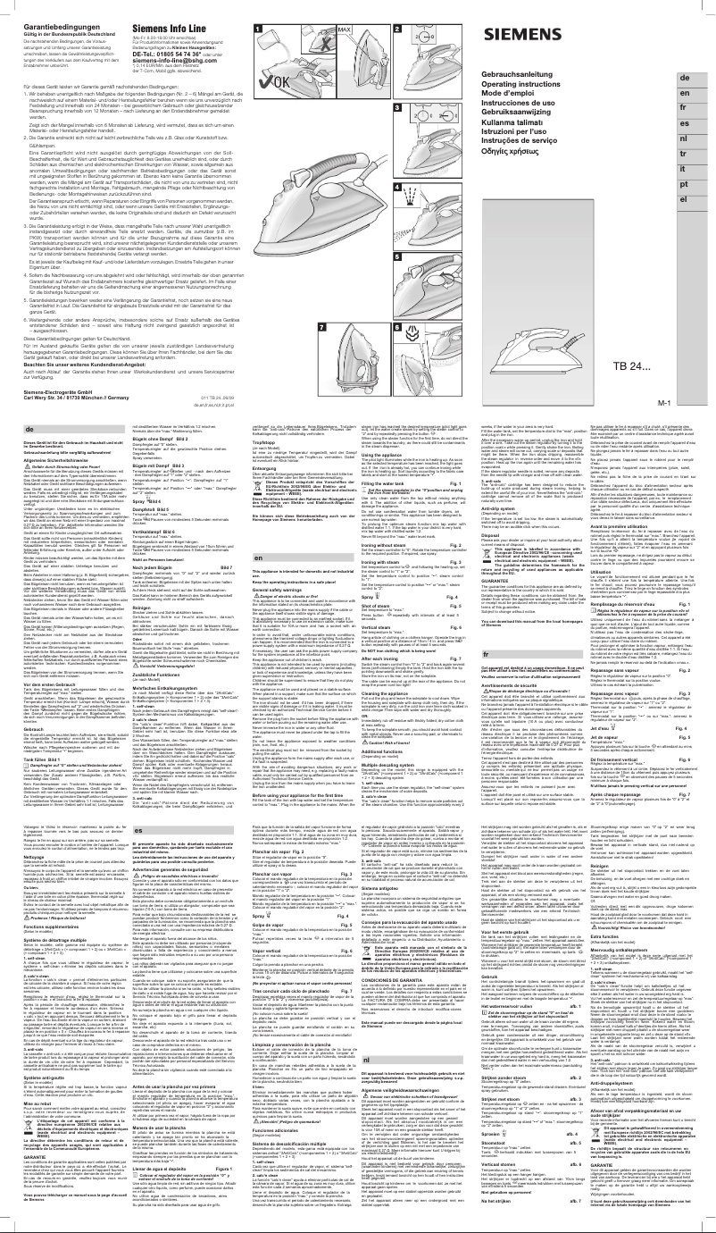 Page 1 de la notice Manuel utilisateur Siemens TB24559