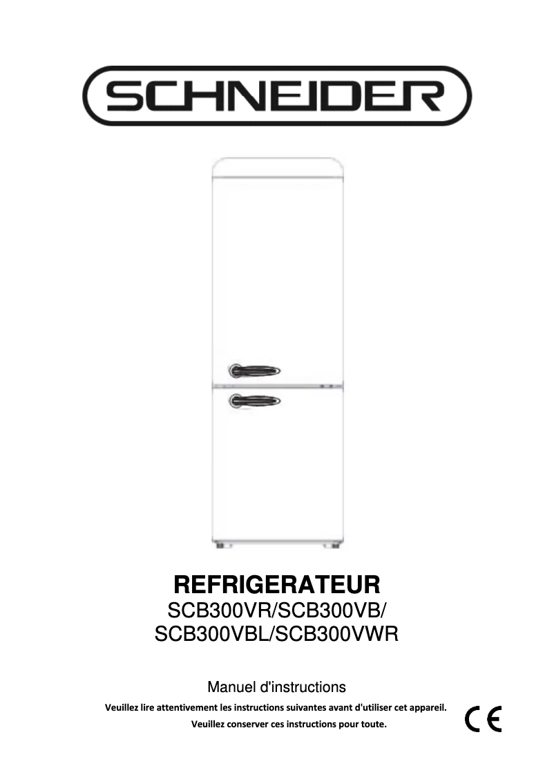 Page 1 de la notice Manuel utilisateur Schneider SCCB300