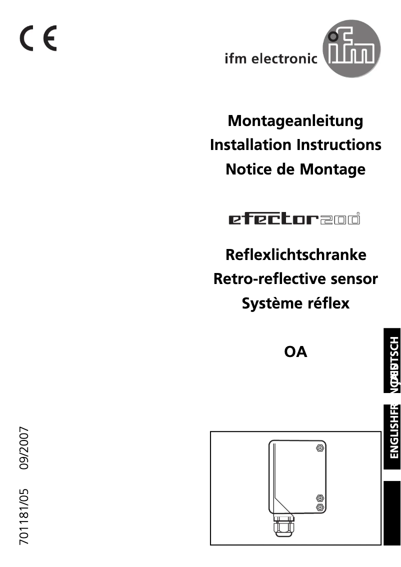 Image de la première page du manuel de l'appareil OA5105