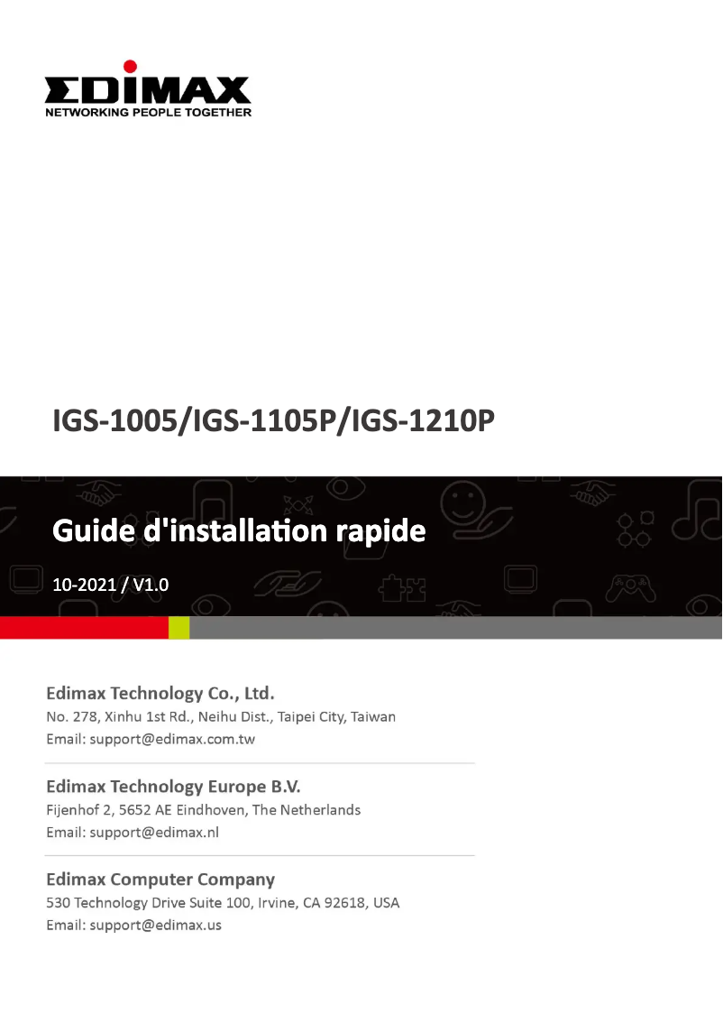 Page n°1 - Manuel utilisateur Edimax IGS-1210P
