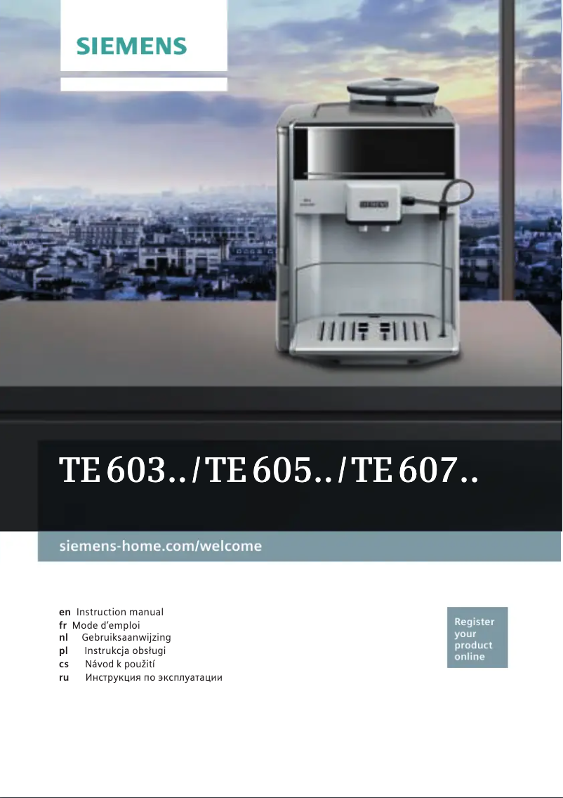 Image de la première page du manuel de l'appareil EQ.6 TE605209RW