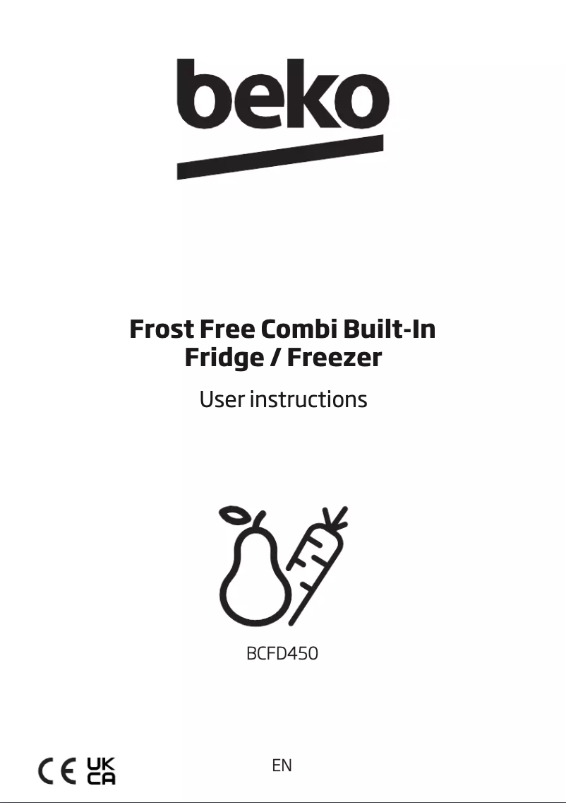 Image de la première page du manuel de l'appareil BCFD450