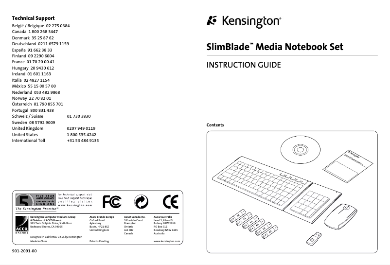 Página 1 del manual Manual de usuario Kensington K72279US