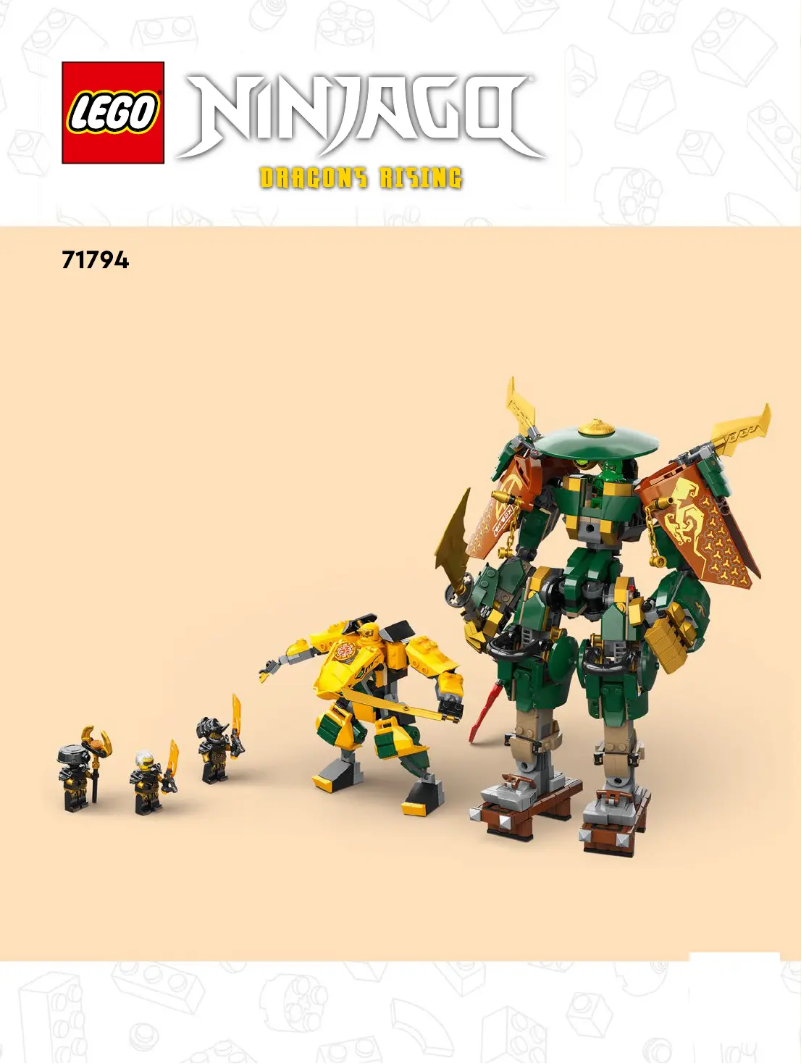 Page 1 de la notice Consignes visuelles Lego Ninjago 71794