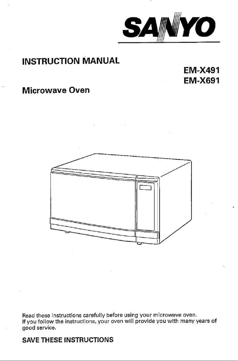 Page n°1 - Manuel utilisateur Sanyo EM-X691